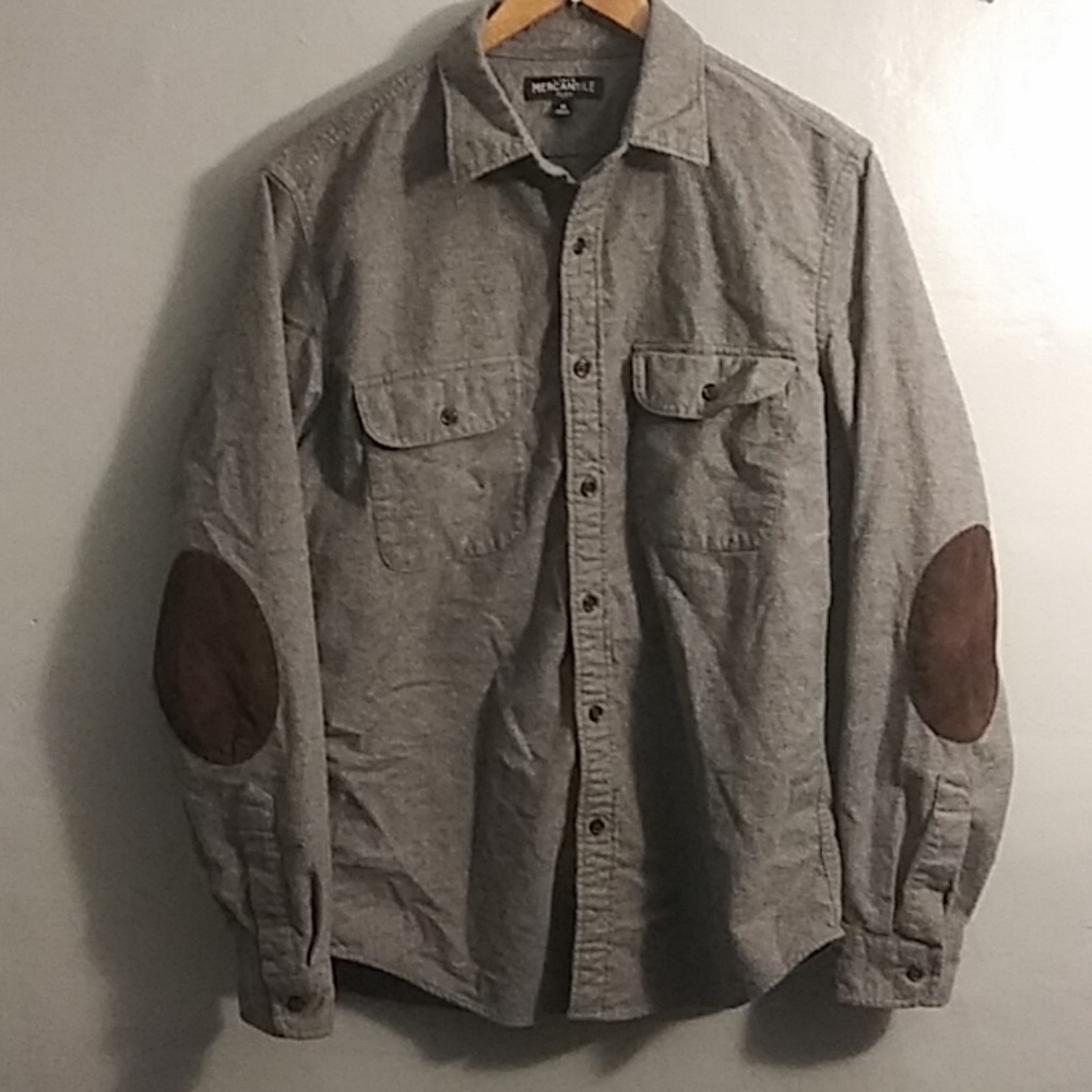 J.Crew Flannel Shirt w/ Elbow Pads size M